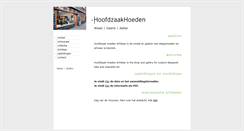 Desktop Screenshot of hoofdzaakhoeden.nl