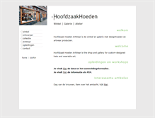 Tablet Screenshot of hoofdzaakhoeden.nl